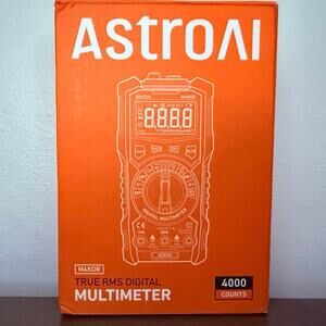 AstroAI TRMS 4000 Count Digital Multimeter Auto Range Volt Ohm NCV Tester